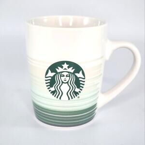 🌻3 for $18 Green Stripe 2021 Starbucks Logo Mug Cup
